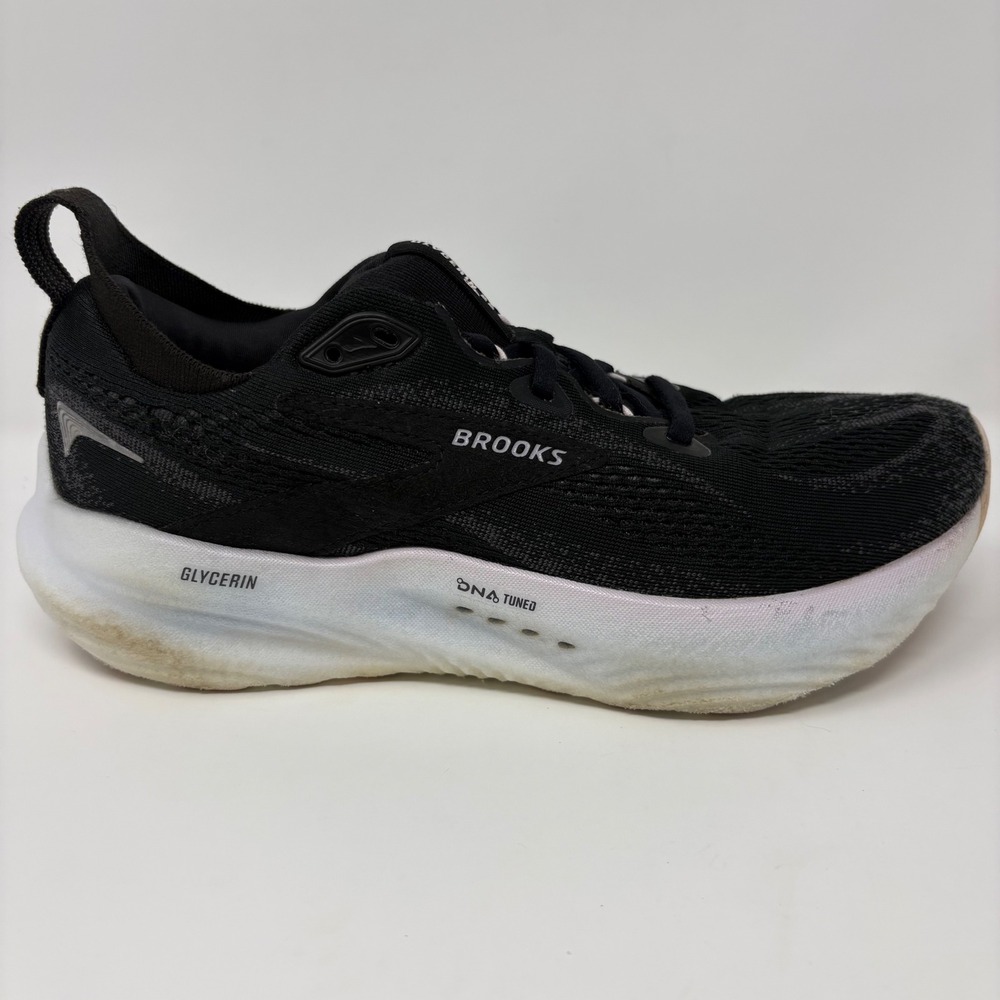 Brooks Glycerin 22 Womens Size 8 Black White Running Shoes (1204341B024)
